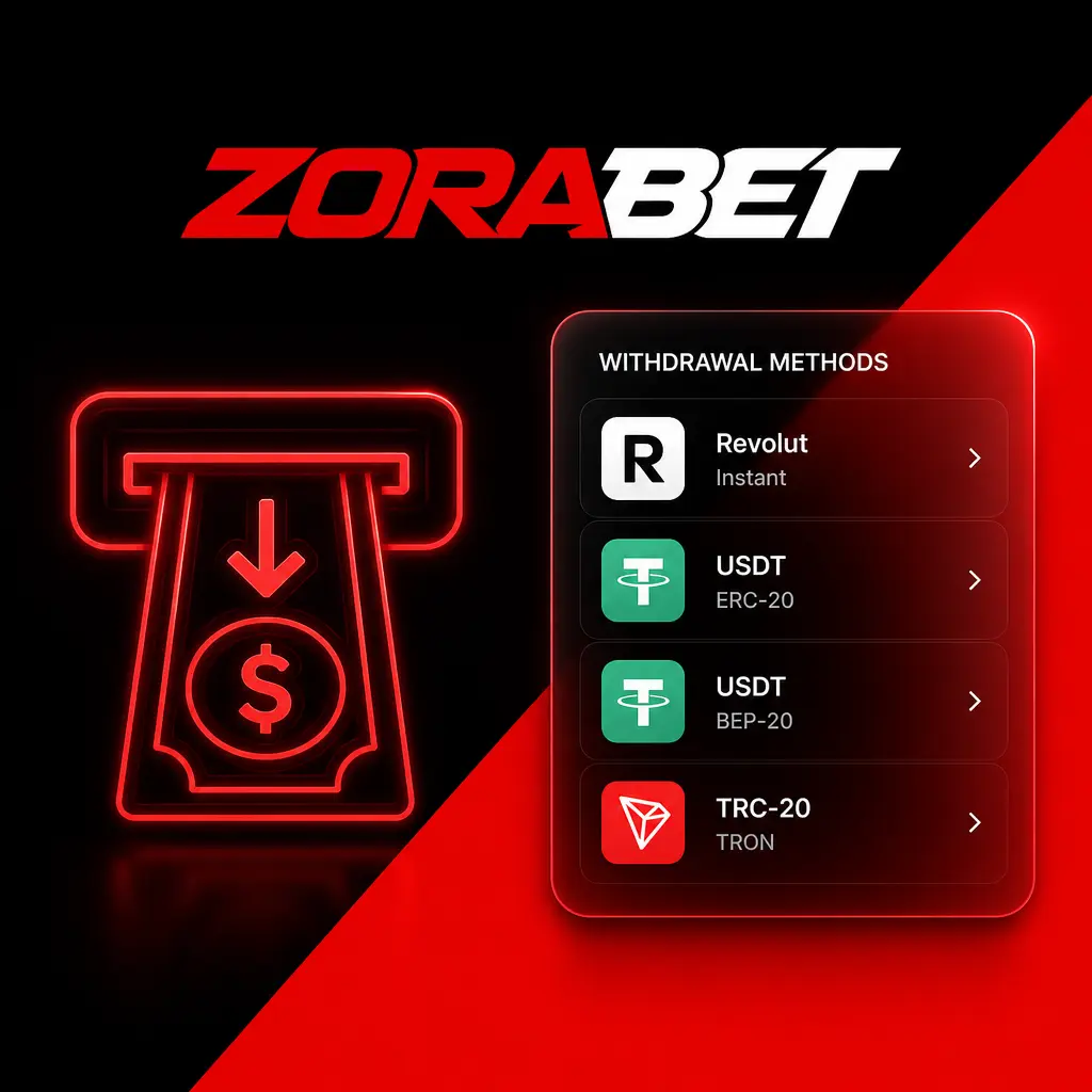 Metode de retragere ZoraBet: Revolut, USDT ERC-20 și TRC-20 pentru jucătorii din România